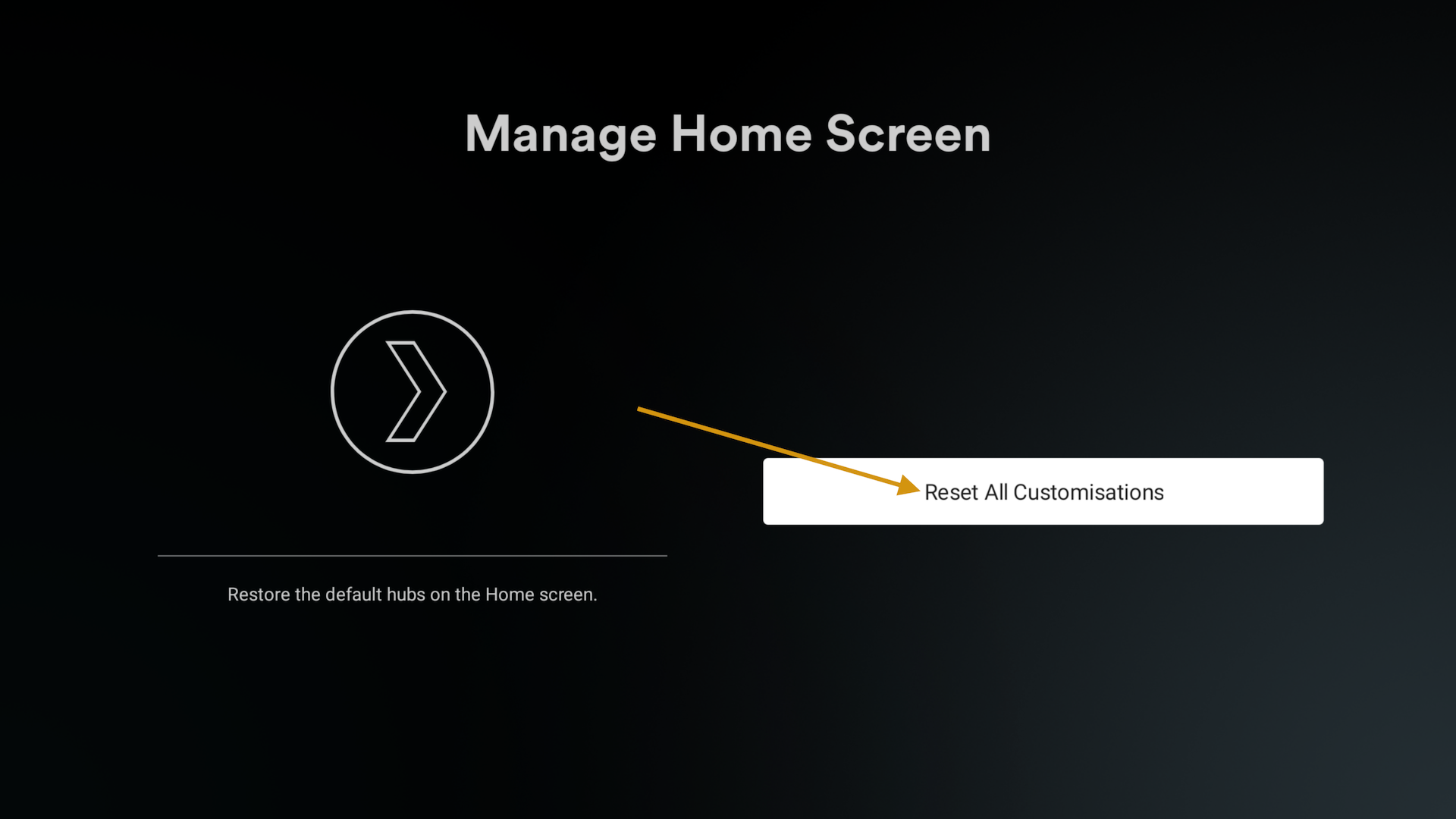 Resetting Customization 2